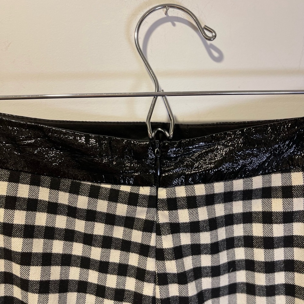 Tristan Black and White Fall Gingham Thick Women's Skirt - size L - Picture 5 of 7